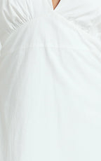 Connor Maxi Dress - Halter Neck Tie Back Dress in White
