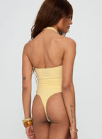 Dulce Vita Hardware Detail Bodysuit Lemon