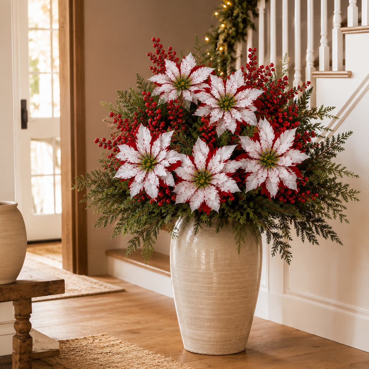 🌺🎄Poinsettia Planter Inserts(SET INCLUDES 6 PICKS)
