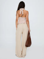 Seascape Oversize Tie Pants Natural