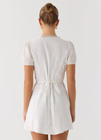 Sweet Lullaby Mini Dress - White
