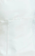 Alegra Mini Dress - Square Neck Fit And Flare Dress in Ivory