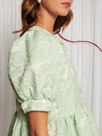Plume Jacquard Mini Dress