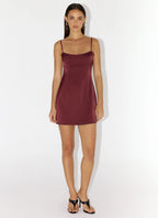 Clementine Mini Dress - Merlot