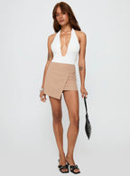 Strangers Mini Skirt Beige