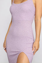 Shine Through Glitter Mini Dress