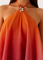 Twin Flame Mini Dress - Orange Gradient