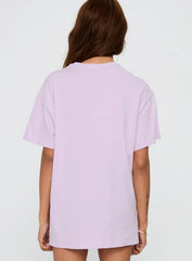 Malibu Sunset Oversized Graphic Tee Purple