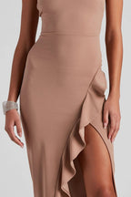 Sleeveless High Slit Formal Dress