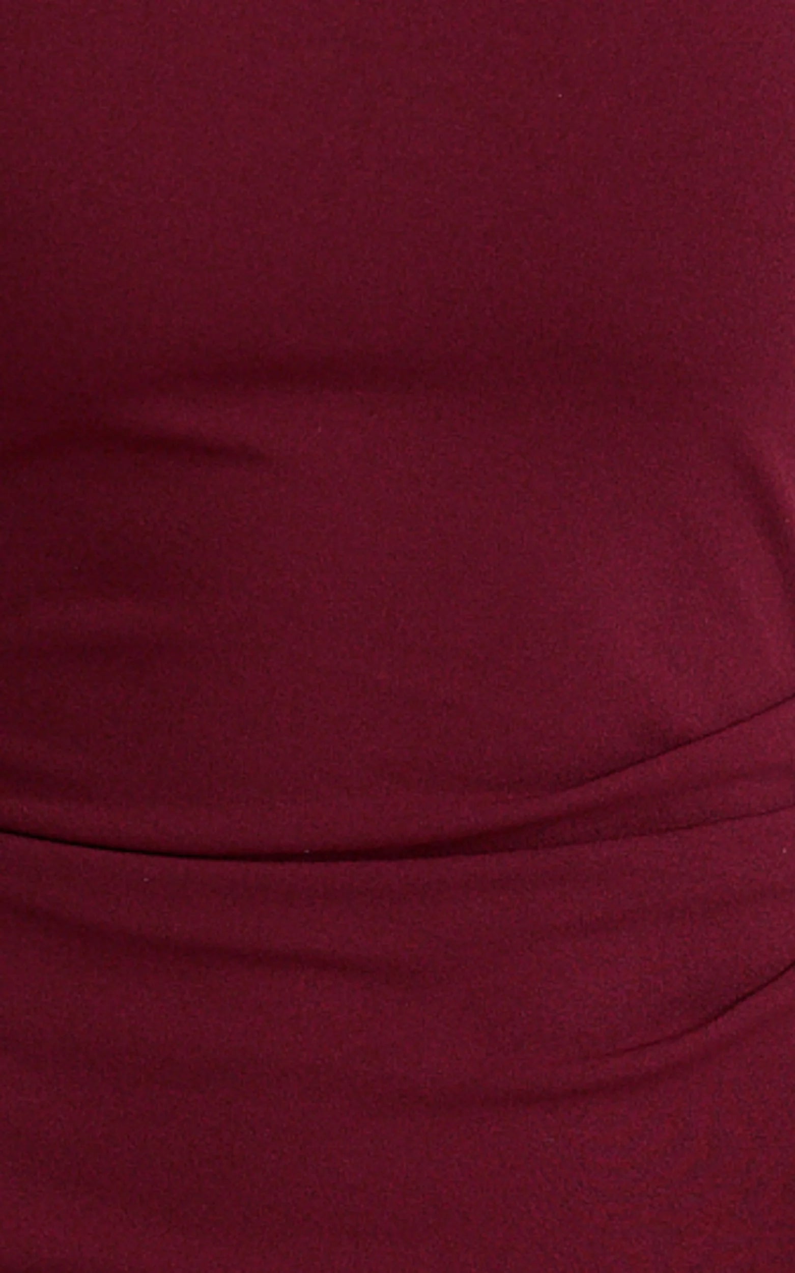 Helen Maxi Dress - One Shoulder Draped Fitted Dress in Wine