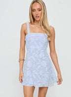 Cerise Mini Dress Lilac Burnout