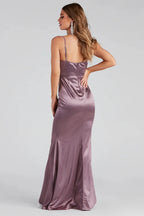 Nahla Formal Satin Mermaid Dress