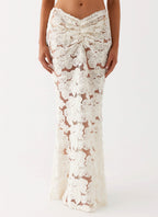 Fiorella Floret Maxi Skirt - Ivory