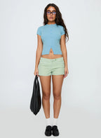 Suzu Knit Top Light Blue
