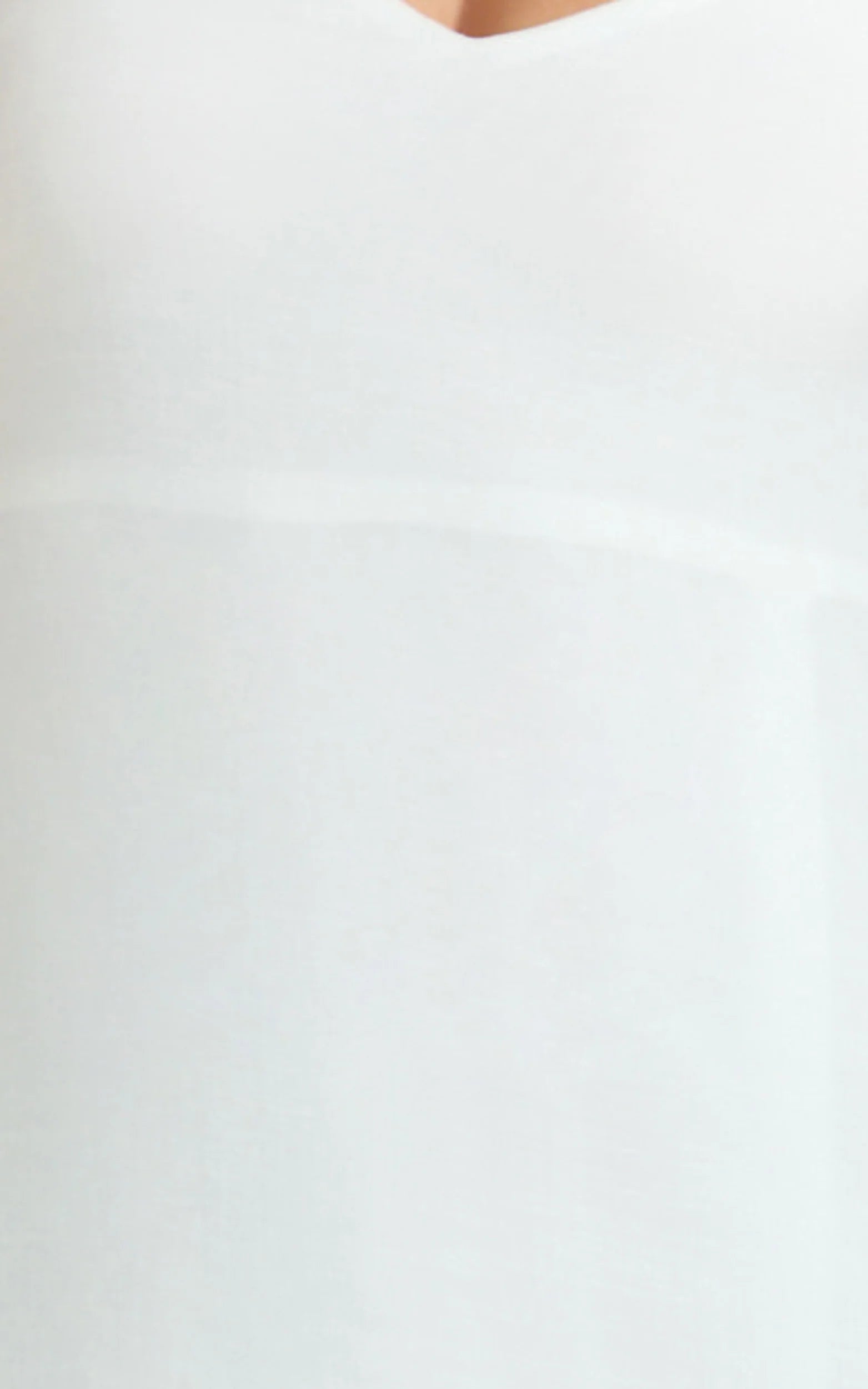 Collins Maxi Dress - V Neck Dropped Waist Gathered Maxi Dress in Off White