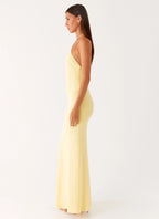 Fiesta Halter Maxi Dress - Sunny Yellow