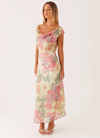 Role Model Maxi Dress - Yellow Peony