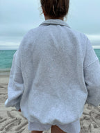 Vintage American Flag Quarter-Zip Sweatshirt
