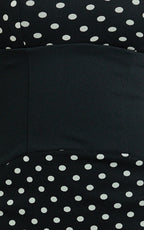 Ava Midi Dress - Asymmetrical Neckline Dress in Black