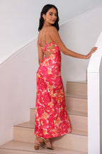 Starry Haze Midi Dress Pink