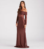 Mandy Glitter Mesh Mermaid Dress