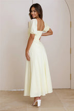 Picnic With Friends Maxi Dress Yellow