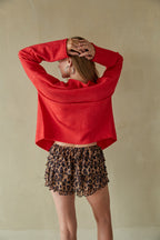Raye Leopard Print Ruffle Bloomers