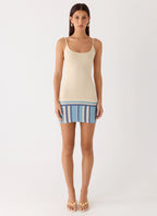 Lion Heart Knit Mini Dress - Ivory