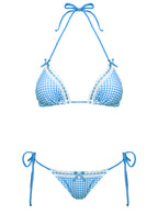 Crispy Bikini Bottoms Blue Gingham