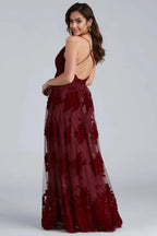Formal Flocked Velvet Dress