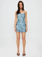 Inner Beauty Top Blue Leopard