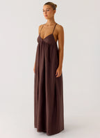 Losario Maxi Dress - Cool Chocolate