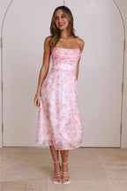Fancy Day Midi Dress Pink