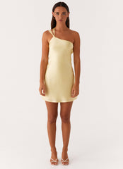 Lights Out Mini Dress - Yellow