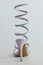 Spiral Rhinestone Stiletto Heels