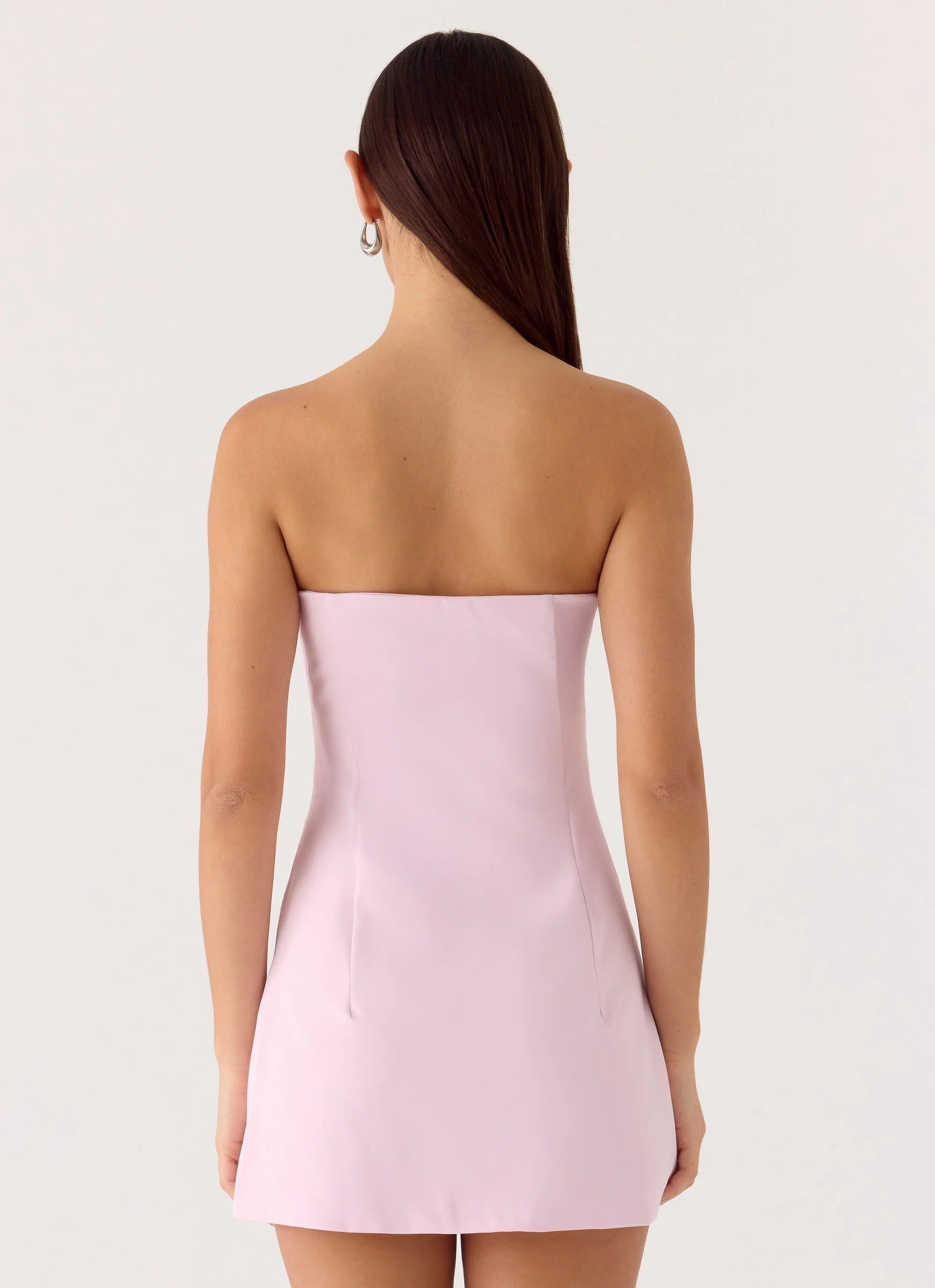 Della Strapless Mini Dress - Pink