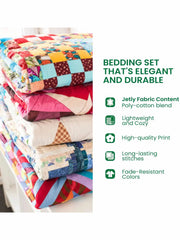 Winter Frost Glow 3-Piece  Quilted Bedding Set