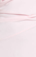 Visenta Midi Dress - Asymmetrical Sleeve Dress in Pink
