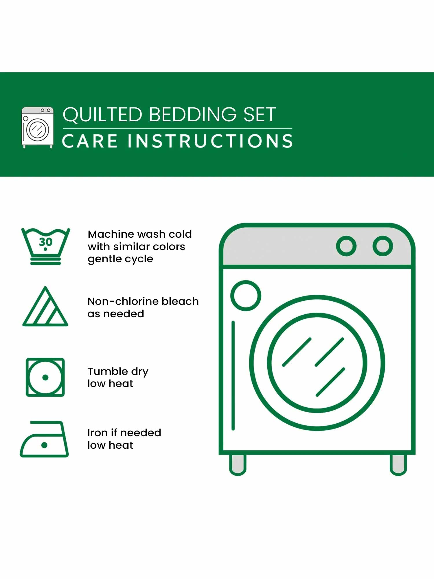 Barnyard Blossom 3-Piece Quilted Bedding Set