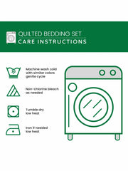 Japanese Pagoda Delight 3-Piece Quilted Bedding Set