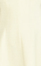 Nelson Mini Dress - Low Cut Boucle Fit & Flare Mini Dress in Cream