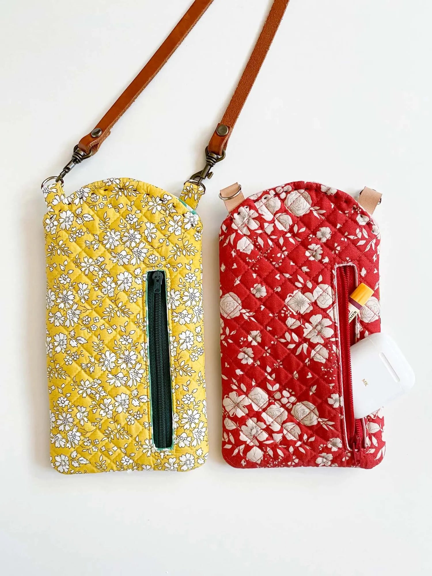 Ocean Quilted Slim Phone Crossbody Bag