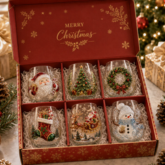 🎁Magical Christmas Glass Cup Gift Collection✨
